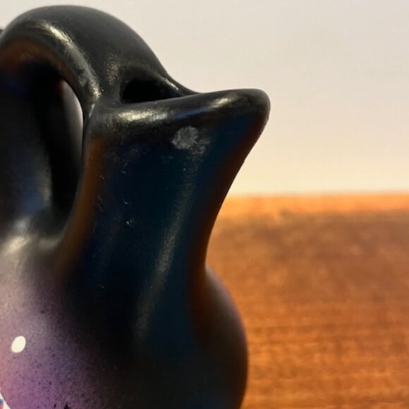 Navajo Native American Purple Wedding Vase Hand Painted Signed - Picture 6 of 6